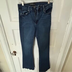 Just Black Denim Flare Ankle Fray Women's Blue Jeans